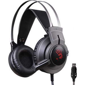 Наушники с микрофоном A4Tech Bloody G437 черный 1.8м мониторные оголовье (G437) наушники с микрофоном a4 bloody g600i черный 1 3м мониторные usb оголовье g600i