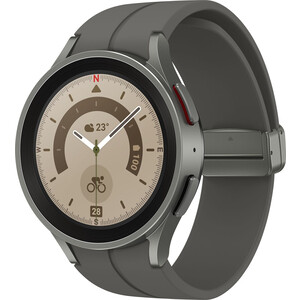 Смарт-часы Samsung Galaxy Watch 5 Pro 45мм 1.4'' Super AMOLED серый (SM-R920NZTACIS) Galaxy Watch 5 Pro 45мм 1.4" Super AMOLED серый (SM-R920NZTACIS) - фото 1