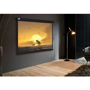 Экран для проектора Cactus 150x150 см Wallscreen CS-PSW-150X150-BK 1:1 настенно-потолочный рулонный черный