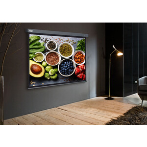 Экран для проектора Cactus 150x150 см Wallscreen CS-PSW-150X150-SG 1:1 настенно-потолочный рулонный серый