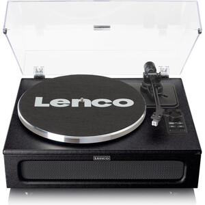 Виниловый проигрыватель Lenco LS-430 BLACK с 4 встроенными динамиками виниловый проигрыватель lenco ls 440 grey с 4 встроенными динамиками