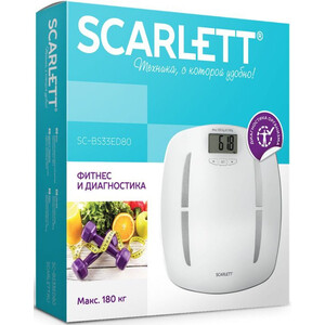 фото Весы напольные scarlett sc-bs33ed80 белый