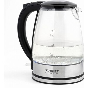 Чайник электрический Scarlett SC-EK27G95 серебристый/черный