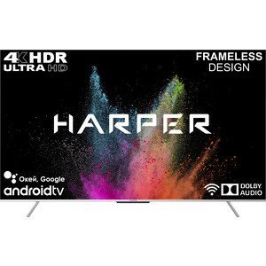 Телевизор HARPER 75U770TS (75'', 60Гц, SmartTV, Android, WiFi) телевизор maunfeld mlt43fsd02 43 fullhd 60гц smarttv android wifi
