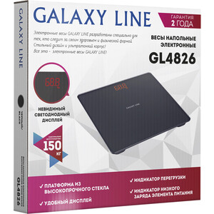 фото Весы напольные galaxy line gl 4826 черный