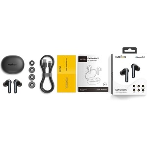 фото Наушники беспроводные earfun air s (tw201) black