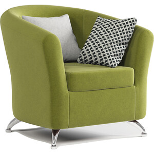 Кресло Шарм-Дизайн Евро велюр Дрим, эппл кресло артмебель норден микровельвет зеленый