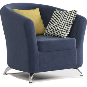 Кресло Шарм-Дизайн Евро велюр Ультра, миднайт кресло артмебель рамос велюр голубой