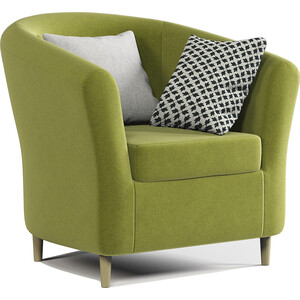 Кресло Шарм-Дизайн Евро Лайт велюр Дрим, эппл кресло артмебель норден микровельвет зеленый