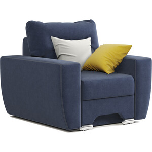 Кресло Шарм-Дизайн ЕвроШаг велюр Ультра, миднайт кресло артмебель рамос велюр голубой