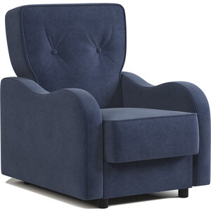 Кресло для отдыха Шарм-Дизайн Классика В велюр Ультра, миднайт кресло для отдыха амарант велюр тенерифе стоун
