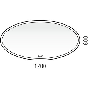 фото Зеркало corozo ориго 120х60 с подсветкой, сенсор (sd-00001277)