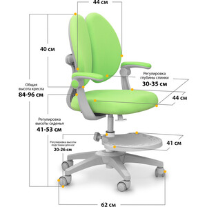 фото Детское кресло mealux sprint duo green обивка зеленая (y-412 kz)