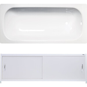 Ванна стальная ВИЗ Tevro 170х70 с экраном Emmy Бланка и ножками, белый лотос массажная ванна sanitas sfb 07 белый бирюзовый
