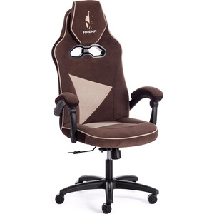 Кресло TetChair Arena флок коричневый/бежевый 6/7 компьютерное кресло tetchair melody флок коричневый 6