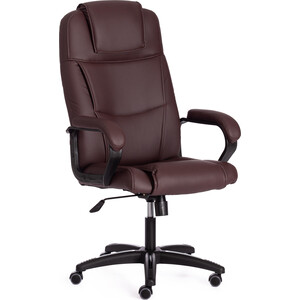 Кресло TetChair Bergamo (22) кож/зам коричневый 36-36 офисное кресло для персонала dobrin terry lm 9400 коричневый