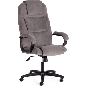 Кресло TetChair Bergamo (22) флок серый 29 кресло tetchair bergamo 22 ткань темно серый f68