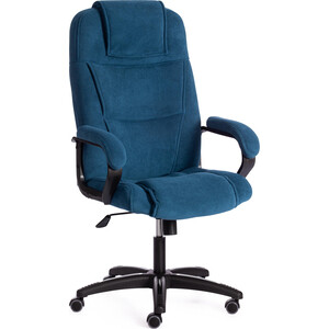 Кресло TetChair Bergamo (22) флок синий 32 кресло tetchair driver 22 флок ткань синий серый 32 tw 12