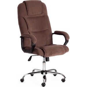 Кресло TetChair Bergamo хром (22) флок коричневый 6 кресло tetchair madrid флок коричневый 6 13944