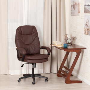 фото Кресло tetchair кресло comfort lt (22) кож/зам, коричневый, 36-36