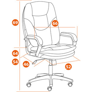 фото Кресло tetchair кресло comfort lt (22) флок , серый, 29