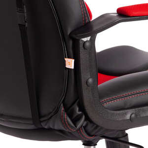 Кресло TetChair Driver (22) кож/зам/ткань, черный/красный 36-6/TW-08