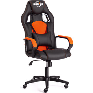 Кресло TetChair Driver (22) кож/зам/ткань, черный/оранжевый 36-6/TW-07 кресло tetchair zero кож зам оранжевый 14 43