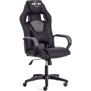 Кресло TetChair Driver (22) кож/зам/ткань, черный/серый 36-6/TW-12 компьютерное кресло tetchair кресло сн888 22 ткань 2603