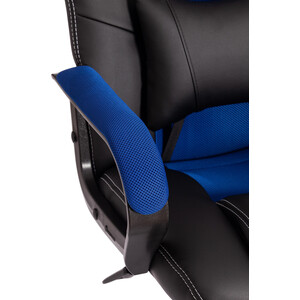 фото Кресло tetchair кресло driver (22) кож/зам/ткань, черный/синий, 36-6/tw-10