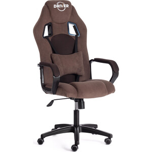 Кресло TetChair Driver (22) флок/ткань, коричневый 6/TW-24 кресло tetchair staff кож зам ткань 36 6 w 11 21346