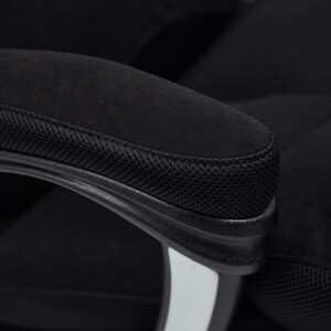 Кресло TetChair Duke флок/ткань, черный/черный 35/TW-11