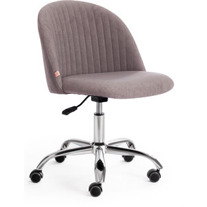 Кресло TetChair Melody велюр Clermon, светло-серый 60 офисное кресло tetchair leader ткань серый 207