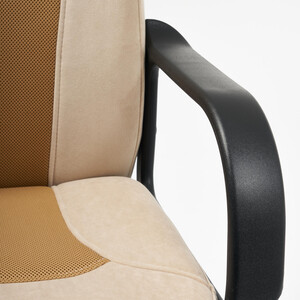 фото Кресло tetchair кресло parma флок/ткань, бежевый/бронза, 7/tw-21