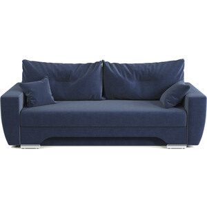 Диван-кровать Шарм-Дизайн ЕвроШаг велюр Ультра миднайт диван еврокнижка артмебель атлант велюр голубой стол с левой стороны