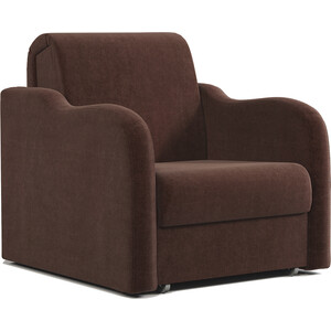 Кресло-кровать Шарм-Дизайн Коломбо 60 велюр Дрим шоколад кровать алькасар с пм 190×210 см эко деревянный каркас ящик велюр велутто 36