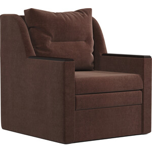 Кресло-кровать Шарм-Дизайн Соло велюр Дрим шоколад кровать без бортика софа 11 800 × 1900 мм корпуса дуб сонома велюр мишки