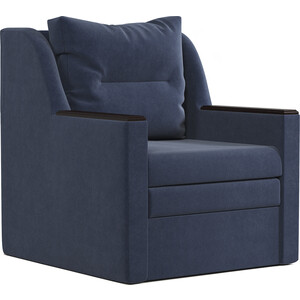 Кресло-кровать Шарм-Дизайн Соло велюр Ультра миднайт кресло артмебель рамос велюр голубой