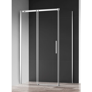 Душевая дверь AQUAme 120х195 прозрачная, хром (AQM4803-12) смеситель для ванны aquame monza хром aqm6312cr