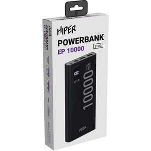 Мобильный аккумулятор Hiper EP 10000 10000mAh 3A QC PD 2xUSB белый (EP 10000 WHITE)