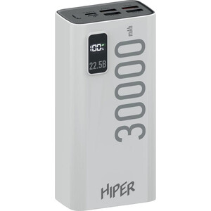 фото Мобильный аккумулятор hiper ep 30000 30000mah 3a qc pd 5xusb белый (ep 30000 white)