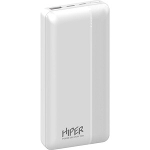Мобильный аккумулятор Hiper MX Pro 20000 20000mAh 3A QC PD 1xUSB белый (MX PRO 20000 WHITE)