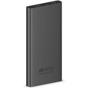 фото Мобильный аккумулятор hiper metal10k 10000mah 2.4a 2xusb темно-серый (metal 10k space gray)