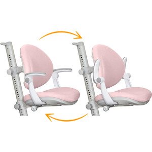фото Детское кресло mealux ortoback plus pink обивка розовая однотонная