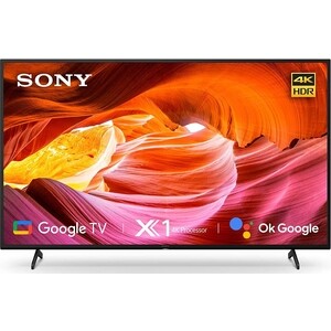 Телевизор Sony KD-55X75K (55'', 4K, 60Гц, SmartTV, Android, WiFi) телевизор hyundai h led50bu7003 яндекс тв frameless 50 4k 60гц smarttv wifi