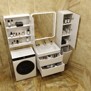 Мебель для ванной Style line Бергамо мини 70х35 Люкс Plus подвесная, белая