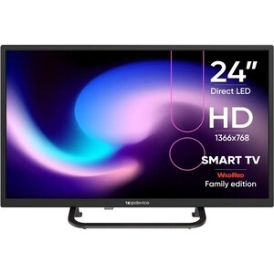 Телевизор Topdevice TDTV24BS02H_BK телевизор topdevice 32 frameless hd 720p smart tv wildred