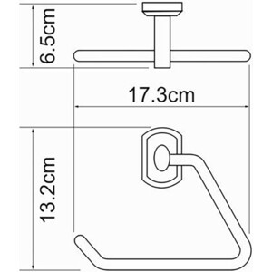 Полотенцедержатель Wasserkraft Oder хром (K-3061)