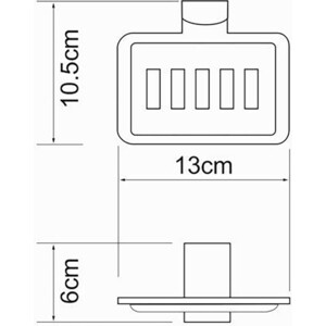 Мыльница-решетка Wasserkraft Leine хром (K-5069)