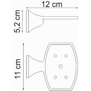 Мыльница-решетка Wasserkraft Wern хром (K-2569)