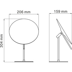 фото Зеркало косметическое wasserkraft хром (k-1002)